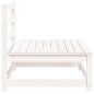 vidaXL Sofás jardín sin reposabrazos 2 uds madera blanco 70x70x67 cm vidaXL Sofás jardín sin reposabrazos 2 uds madera blanco 70x70x67 cm
