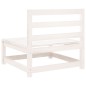 vidaXL Sofás jardín sin reposabrazos 2 uds madera blanco 70x70x67 cm vidaXL Sofás jardín sin reposabrazos 2 uds madera blanco 70x70x67 cm