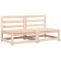 vidaXL Sofás jardín sin reposabrazos con cojines 2 uds madera de pino vidaXL Sofás jardín sin reposabrazos con cojines 2 uds madera de pino