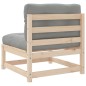 vidaXL Sofás jardín sin reposabrazos con cojines 2 uds madera de pino vidaXL Sofás jardín sin reposabrazos con cojines 2 uds madera de pino