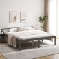 vidaXL Cama para personas mayores madera maciza pino gris 200x200 cm vidaXL Cama para personas mayores madera maciza pino gris 200x200 cm