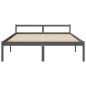 vidaXL Cama para personas mayores madera maciza pino gris 200x200 cm vidaXL Cama para personas mayores madera maciza pino gris 200x200 cm