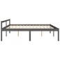 vidaXL Cama para personas mayores madera maciza pino gris 200x200 cm vidaXL Cama para personas mayores madera maciza pino gris 200x200 cm