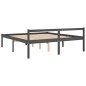 vidaXL Cama para personas mayores madera maciza pino gris 200x200 cm vidaXL Cama para personas mayores madera maciza pino gris 200x200 cm