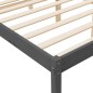 vidaXL Cama para personas mayores madera maciza pino gris 200x200 cm vidaXL Cama para personas mayores madera maciza pino gris 200x200 cm