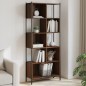 vidaXL Estantería madera de ingeniería marrón roble 72x28x172 cm vidaXL Estantería madera de ingeniería marrón roble 72x28x172 cm