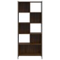 vidaXL Estantería madera de ingeniería marrón roble 72x28x172 cm vidaXL Estantería madera de ingeniería marrón roble 72x28x172 cm