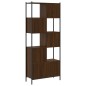 vidaXL Estantería madera de ingeniería marrón roble 72x28x172 cm vidaXL Estantería madera de ingeniería marrón roble 72x28x172 cm