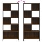 vidaXL Estantería madera de ingeniería marrón roble 72x28x172 cm vidaXL Estantería madera de ingeniería marrón roble 72x28x172 cm