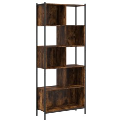 vidaXL Estantería madera de ingeniería roble ahumado 72x28x172 cm