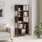 vidaXL Estantería madera de ingeniería roble ahumado 72x28x172 cm vidaXL Estantería madera de ingeniería roble ahumado 72x28x172 cm