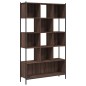 vidaXL Estantería madera de ingeniería marrón roble 102x28x172 cm