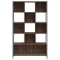 vidaXL Estantería madera de ingeniería marrón roble 102x28x172 cm