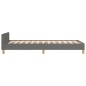 vidaXL Estructura de cama con cabecero de tela gris oscuro 90x190 cm vidaXL Estructura de cama con cabecero de tela gris oscuro 90x190 cm