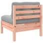 vidaXL Sofás jardín sin reposabrazos con cojines 2 uds madera Douglas vidaXL Sofás jardín sin reposabrazos con cojines 2 uds madera Douglas