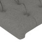 vidaXL Estructura de cama con cabecero de tela gris oscuro 90x190 cm vidaXL Estructura de cama con cabecero de tela gris oscuro 90x190 cm
