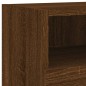 vidaXL Muebles de TV de pared 5 pzas madera de ingeniería marrón roble