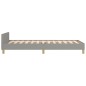 vidaXL Estructura de cama con cabecero de tela gris claro 90x200 cm vidaXL Estructura de cama con cabecero de tela gris claro 90x200 cm