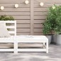 vidaXL Taburete de jardín madera maciza de pino blanco 70x70x30 cm vidaXL Taburete de jardín madera maciza de pino blanco 70x70x30 cm
