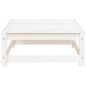 vidaXL Taburete de jardín madera maciza de pino blanco 70x70x30 cm vidaXL Taburete de jardín madera maciza de pino blanco 70x70x30 cm