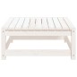 vidaXL Taburete de jardín madera maciza de pino blanco 70x70x30 cm vidaXL Taburete de jardín madera maciza de pino blanco 70x70x30 cm