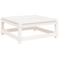 vidaXL Taburete de jardín madera maciza de pino blanco 70x70x30 cm vidaXL Taburete de jardín madera maciza de pino blanco 70x70x30 cm