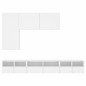 vidaXL Muebles de TV de pared 5 piezas madera de ingeniería blanco vidaXL Muebles de TV de pared 5 piezas madera de ingeniería blanco