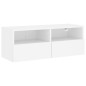 vidaXL Muebles de TV de pared 5 piezas madera de ingeniería blanco vidaXL Muebles de TV de pared 5 piezas madera de ingeniería blanco