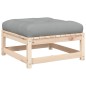 vidaXL Taburetes de jardín con cojines 2 uds madera maciza de pino vidaXL Taburetes de jardín con cojines 2 uds madera maciza de pino
