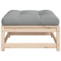 vidaXL Taburetes de jardín con cojines 2 uds madera maciza de pino vidaXL Taburetes de jardín con cojines 2 uds madera maciza de pino