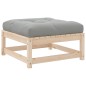 vidaXL Taburetes de jardín con cojines 2 uds madera maciza de pino vidaXL Taburetes de jardín con cojines 2 uds madera maciza de pino