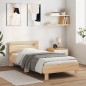 vidaXL Cama con cabecero madera de ingeniería roble Sonoma 90x190 cm vidaXL Cama con cabecero madera de ingeniería roble Sonoma 90x190 cm