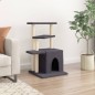 vidaXL Rascador para gatos con postes de sisal gris oscuro 83,5 cm