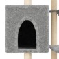 vidaXL Rascador para gatos con postes de sisal gris claro 131 cm vidaXL Rascador para gatos con postes de sisal gris claro 131 cm