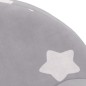 vidaXL Sofá para niños felpa suave gris claro con estrellas vidaXL Sofá para niños felpa suave gris claro con estrellas