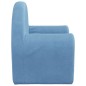 vidaXL Sofá cama infantil felpa suave azul vidaXL Sofá cama infantil felpa suave azul