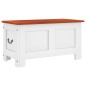 vidaXL Baúl de almacenaje con tapa madera de acacia marrón y blanco vidaXL Baúl de almacenaje con tapa madera de acacia marrón y blanco