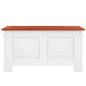 vidaXL Baúl de almacenaje con tapa madera de acacia marrón y blanco vidaXL Baúl de almacenaje con tapa madera de acacia marrón y blanco