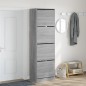 vidaXL Mueble zapatero 4 cajones abatibles gris Sonoma 60x42x204 cm vidaXL Mueble zapatero 4 cajones abatibles gris Sonoma 60x42x204 cm