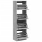 vidaXL Mueble zapatero 4 cajones abatibles gris Sonoma 60x42x204 cm vidaXL Mueble zapatero 4 cajones abatibles gris Sonoma 60x42x204 cm