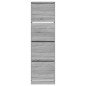 vidaXL Mueble zapatero 4 cajones abatibles gris Sonoma 60x42x204 cm vidaXL Mueble zapatero 4 cajones abatibles gris Sonoma 60x42x204 cm