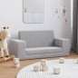 vidaXL Sofá cama de niños 2 plazas felpa suave gris claro vidaXL Sofá cama de niños 2 plazas felpa suave gris claro