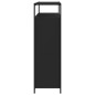 vidaXL Mueble zapatero con 4 cajones abatibles negro 100x34x112 cm vidaXL Mueble zapatero con 4 cajones abatibles negro 100x34x112 cm