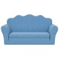 vidaXL Sofá cama de niños 2 plazas felpa suave azul vidaXL Sofá cama de niños 2 plazas felpa suave azul