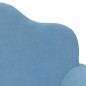vidaXL Sofá cama de niños 2 plazas felpa suave azul vidaXL Sofá cama de niños 2 plazas felpa suave azul