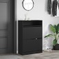vidaXL Mueble zapatero con 2 cajones abatibles negro 80x34x116 cm vidaXL Mueble zapatero con 2 cajones abatibles negro 80x34x116 cm