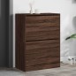 vidaXL Mueble zapatero 2 cajones abatibles marrón roble 80x42x108 cm vidaXL Mueble zapatero 2 cajones abatibles marrón roble 80x42x108 cm