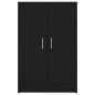 vidaXL Mueble zapatero madera de ingeniería negro 60x35x92 cm