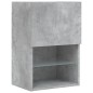 vidaXL Muebles TV pared con LED 4 pzas madera ingeniería gris hormigón vidaXL Muebles TV pared con LED 4 pzas madera ingeniería gris hormigón