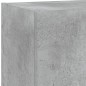 vidaXL Muebles TV pared con LED 4 pzas madera ingeniería gris hormigón vidaXL Muebles TV pared con LED 4 pzas madera ingeniería gris hormigón
